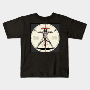 Vitruvian Man Rock n Roll Vinyl Record Vol. 5 Kids T-Shirt